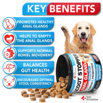 Load image into Gallery viewer, Scoot Stopper Anal Gland Support for Dogs and Bowel Function Dog Fiber Supplements Enhanced with Probiotics Pumpkin Psyllium Husk 120 Soft Scoot Away Chews No Scooting Made in USA