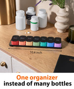 Load image into Gallery viewer, Pill Box 7 Day Weekly Pill Organizer with Magnetic Detachable Compartments 1 Time a Day for Vitamins Supplements Easy Open Lids Color Coded Daily Containers with Easy to Read Day Markings