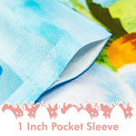 Load image into Gallery viewer, G128  Happy Easter Carrots Colorful Eggs with Bunny in Basket Garden Flag  12x18 Inch  Printed 150D Polyester  Rustic Holiday Seasonal Outdoor Flag