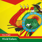 Load image into Gallery viewer, G128 5 Pack: Bolivia Flag  3x5 Ft  LiteWeave Pro Series Printed 150D Polyester  Country Flag, Indoor/Outdoor, Vibrant Colors, Brass Grommets, Thicker and More Durable Than 100D 75D Polyester