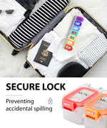 Load image into Gallery viewer, Weekly Pill Organizer 1 time a Day Pill Box 7 Day with Enhanced Waterproof Seal Large compartments Hold Big Vitamins &amp; Supplements Upgraded Locking lids for Home &amp; Travel use Durable Hard case
