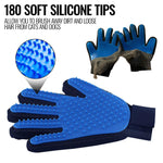 Load image into Gallery viewer, Pet Grooming Gloves Dog Brush Mitt Deshedding Hair Removal Massage Horse Pair

