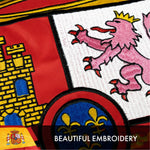 Load image into Gallery viewer, G128 Spain (Spanish) Flag  3x5 feet  Double Sided Embroidered 210D Indoor/Outdoor, Brass Grommets, Heavy Duty Polyester