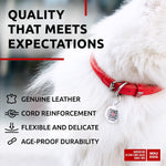Load image into Gallery viewer, Red Ultra Soft Rolled Leather Dog Collar for XSmall Dogs 810 inch Neck
