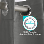 Load image into Gallery viewer, Blackout Curtains for Bedroom Pack of 2 Window Panels 52x63 inch Grey Color