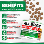 Load image into Gallery viewer, YUMA&#39;S 2 Pack Dog Allergy Relief Chews Dog Itching Skin Relief Treatment Pills Anti Itch for Dogs Itchy and Paw Licking Dry Skin &amp; Hot Spots Omega 3 Fish Oil Skin &amp; Coat Supplement
