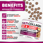 Load image into Gallery viewer, Collagen for Dogs Hip and Joint Supplement Skin and Coat 170 Soft Chews