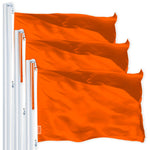 Load image into Gallery viewer, Solid Orange Color Flag 3x5 Ft 3Pack Printed 150D Polyester By G128