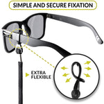 Load image into Gallery viewer, Eye Glasses String Holder Strap 4 Pcs Eyeglass Straps Cords for Men Women Eyeglass Holders Around Neck Sunglasses String Chain Lanyard Retainer Dark Brown Green Grey Black