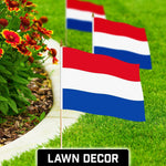 Load image into Gallery viewer, 30 Pack Handheld Netherlands Dutch Stick Flags 12x18 In Printed 150D Polyester
