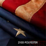 Load image into Gallery viewer, G128 3 Pack: Betsy Ross TeaStained Flag  4x6 Ft  ToughWeave Pro Series Embroidered 420D Polyester  Historical Flag