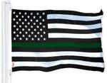 Load image into Gallery viewer, Thin Green Line American Flag 150D Polyester 3x5 FT Printed Flag Honoring Men
