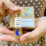 Load image into Gallery viewer, Cute and Kawaii Valentine's Day and Anniversary Presents Personalized Love Gifts for Boyfriend Girlfriend (I Love You To The Moon And Around The World in Craft Gift Box)