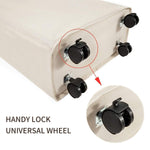 Load image into Gallery viewer, 52L Large Slim Rolling On Wheels Laundry Hamper Tall Dirty Clothes Storage Basket Standable Corner Handy Bin Hamper Basket 15×8×22  (22 Inches Printed Beige)
