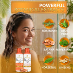 Load image into Gallery viewer, Batana Oil Shampoo and Conditioner Set 16 Fl Oz Set of 2 Sulfate Free Volumizing Formula for Fine Hair Thickening Salon Quality Paraben Free Blend for Thin Hair For Women and Men