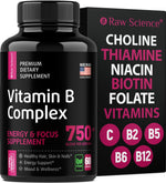 Load image into Gallery viewer, Vitamin B Complex Capsules B1 B2 B3 B5 B6 B7 B9 B12 Biotin Immune Support
