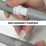 Load image into Gallery viewer, Combo Pack 6 Ft Tangle Free Aluminum Spinning Flagpole and Trinidad and Tobago
