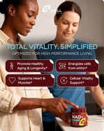 Load image into Gallery viewer, NAD Plus Supplement 1400mg NMNH Supplement Alternative Supports Healthy Aging Complex with Nicotinamide Riboside &amp; Gotu Kola Collagen Formula for Energy Skin &amp; Cognitive 60 Caps