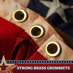 Load image into Gallery viewer, G128  5 Pack: USA Tea Stained Pleated Fan Flag 3x6FT Embroidered Polyester Stars and Stripes