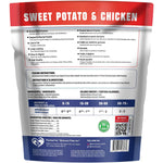 Load image into Gallery viewer, Chicken Jerky Dog Treats Human Grade Grain Free Organic Meat All Natural High Protein Dried Strips Best Chews for Training Small &amp; Large Dogs Bulk Soft Pack Made for USA 24 Oz. (Sweet Potato)