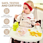 Load image into Gallery viewer, High Chair Tray Compatible with Stokke Trip Trap Chair Glossy Milky Color   Ergonomic Curved Design Accessory   BPA Free Easy to Assemble