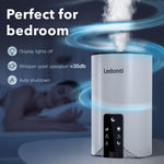 Load image into Gallery viewer, WiFi Control Humidifiers for Bedroom   Dual Mist (Cool &amp; Warm) ! Humidifier 4L
