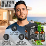 Load image into Gallery viewer, Mens Shampoo and Conditioner Set 16 Fl Oz Set of 2 Sulfate Free Strengthening Thickening Formula for Fuller Hair Helps with Thinning Hair Formulated for Men
