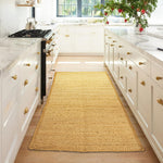 Load image into Gallery viewer, Jute Braided Runner Rug 2x5 ft Natural Handwoven Farmhouse Décor Ideal for Kitchens Bedrooms Hallways Entryways Indoor Spaces