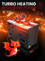 Load image into Gallery viewer, Premium Hookah Coal Burner Black Burner for Hookah Charcoal Toaster Stove
