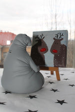 Load image into Gallery viewer, Zhdun Meme Homunculus Loxodontus Plaster Gypsum Sculpture Piggy Money Bank
