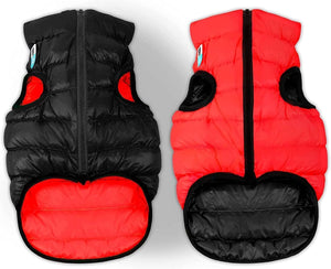 Lightweight Reversible Red Winter Dog Coat Size XS Chest 13 in Warm Jacket