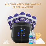 Load image into Gallery viewer, Bella Verde Wooden Wax Applicator Sticks and Non Woven White Wax Strips Wooden Waxing Spatulas Large 400 count Hair removal For Men Women Brazilian Eyebrow Home Body Waxing Prime