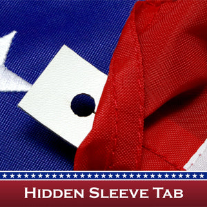 USA American Flag 3x5 Ft 2Pack Pole Sleeve Embroidered Polyester By G128