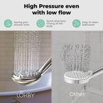 Load image into Gallery viewer, High Pressure 6 Settings Shower Head with Handheld Detachable Set Nickel Finish
