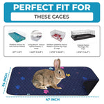Load image into Gallery viewer, Washable Guinea Pig Cage Liner for Midwest 24x47 inch Fast Drying Leakproof &amp; Absorbent Rabbit Bedding for Indoor Non Slip Mat for Under Dog Crate &amp; Floor Waterproof Puppy Pad &amp; Blanket
