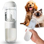 Load image into Gallery viewer, Portable Dog Water Bottle Dispenser 12 Oz 11.8 x 7.9 x 9.2 Inch Pet Water Bottles for Dogs on Walks ABS Dog Travel Water Bottle with Silicone Strap &amp; Cotton Filter
