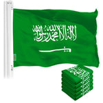 Load image into Gallery viewer, Saudi Arabia Saudi Arabian Flag 3x5 Ft 5Pack 150D Printed Polyester By G128