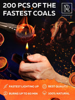 Load image into Gallery viewer, 200 pcs Charcoal Tablets for Incense – Quick Light Charcoal Tablets (20 roll)
