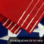 Load image into Gallery viewer, G128 Combo Pack: American USA Flag 2x3 Ft &amp; Rhode Island RI State Flag 2x3 Ft  Both ToughWeave Series Embroidered Polyester, Embroidered Design, Indoor/Outdoor, Brass Grommets