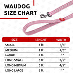 Load image into Gallery viewer, WAUDOG Recycled Cotton Dog Leash 6 Ft 10 Ft Eco Friendly Collar for Small Medium &amp; Large Dogs Reflective Dog Leash for Medium Dogs Strong Leashes for Large Breed Dogs Puppy Leash for Small Dogs
