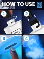 Load image into Gallery viewer, White Hookah Pump with 1300 mAh Rechargeable Battery Electric Hookah Air Pump
