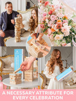 Load image into Gallery viewer, Wedding Guest Book Alternative 75 pcs Wooden Block Guest Book for Sign
