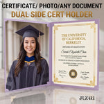Load image into Gallery viewer, 30 Pack Premium Purple Certificate Holders 8.5 x 11   Heavyweight 300gsm Cardstock Diploma Holder &amp; Certificate Folder   Award Certificate Folders for Graduation with Gold Foil   Diploma Cover 8.5x11