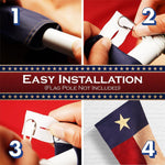Load image into Gallery viewer, G128 Texas TeaStained TX State Flag  1x1.5 Ft  Pole Sleeve Embroidered 420D Polyester  Embroidered Stars, Sewn Stripes, Brass Grommets, Indoor/Outdoor, Vibrant Colors, Quality Polyester