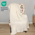 Load image into Gallery viewer, The Fine Living Co. 100% Cotton Waffle Weave Throw Blanket Lightweight Soft and Breathable Throw Blanket for All Season Skin Friendly Blanket for Couch Bed Sofa 50”x70” inches Ivory
