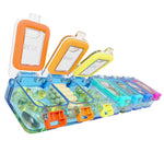 Load image into Gallery viewer, Weekly Pill Organizer 1 time a Day Pill Box 7 Day with Waterproof Seal Large compartments Hold Big Vitamins &amp; Supplements Upgraded Locking lids for Home &amp; Travel use Durable Hard case
