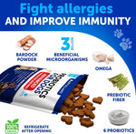 Load image into Gallery viewer, Probiotics for Dogs 70 Chews Duck Flavor Gut Health &amp; Prebiotics
