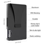 Load image into Gallery viewer, Money Clip RFID Blocking Wallet Slim Carbon Fiber Card Holder Metal Men''s Gift
