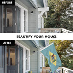 Load image into Gallery viewer, G128 Combo Pack: 6 Ft Tangle Free Spinning Flagpole (Silver) &amp; Delaware Flag 3x5 Ft Printed 150D Polyester, Brass Grommets (Flag Included) Aluminum Flag Pole