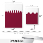Load image into Gallery viewer, G128 2022 World Cup Bunting Banner  Flag 11 x 7.5 Inch, Full String 40 Feet  LiteWeave Pro Series Printed 150D Poly  String Flag Decor for Fan Club Party, Soccer Events, World Cup Fan Celebration